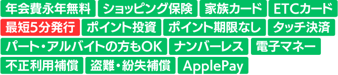 PayPayカードのスペック