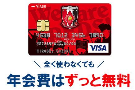 浦和レッズ VIASOカードの年会費
