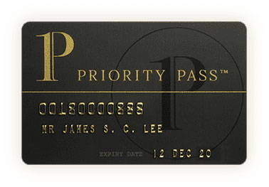 ラグジュアリーカード ブラックカードには、世界のVIP空港ラウンジが利用できる会員制サービス「プライオリティ・パス」が付いています
