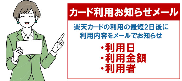 カード利用お知らせメールの内容